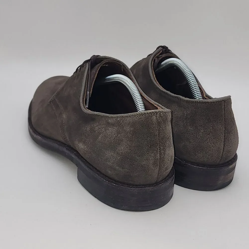 Allen Edmonds Port Washington Nomad Gray Suede Leather Oxford‎ Dress Shoes 11.5D